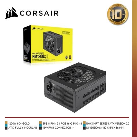 Promo Corsair Rm1200x Shift 80 Plus Gold Fully Modular Atx Power Supply