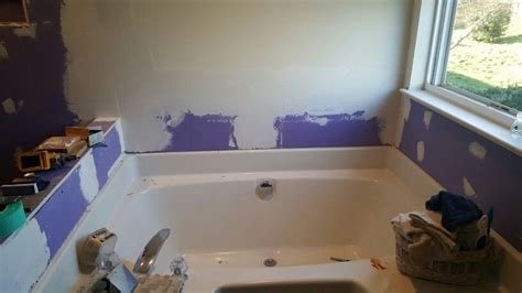 Moisture Resistant Drywall Around Tub Surround Patching Drywall