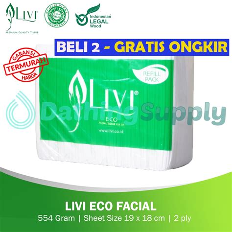 Jual Tissue Livi Eco Facial Refill Gram Termurah Tisu Wajah