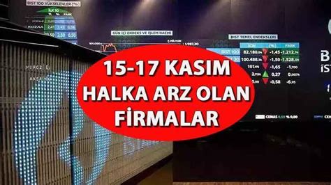 HALKA ARZ TAKVİMİ 16 17 Kasım 2023 Yeni halka arz bugün var mı talep