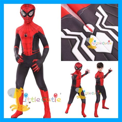 Little Cutie Halloween Costume Spiderman Cosplay Boy Avengers Marvel Spider Man Superhero ...