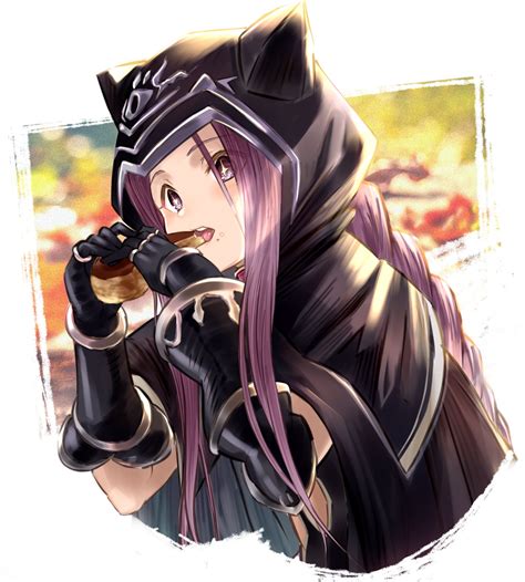 Medusa Lancer Fan Art Anime Girls Eating Fategrand Order Digital