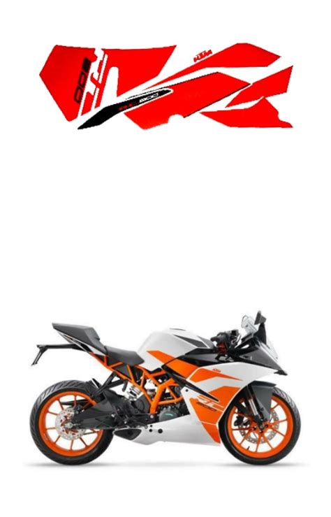 Ktm Rc 200 Full Graphics Ktm Rc 200 Full Sticker