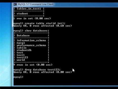 Mysql Tutorial For Beginners Part How To Drop Or Delete Database