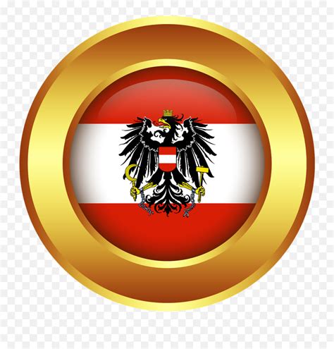 Austria Country Flag Nation Symbol - Austria Flag With Eagle Emoji ...