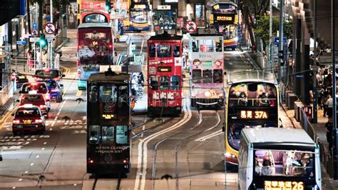 Car Bus Taxi Traffic Transportation Chinese People Crowd Asian