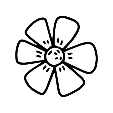 Simple Flower Clipart Outline | Best Flower Site