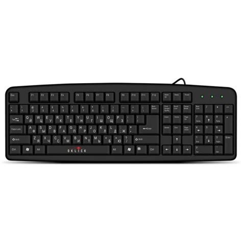 BrandStar. OKLICK Клавиатура Оклик 100M HW3 черный USB (654570) (654570 ...