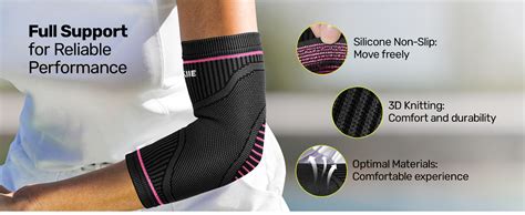 Rakiie Elbow Compression Sleeve Pack High Elastic Elbow Brace For