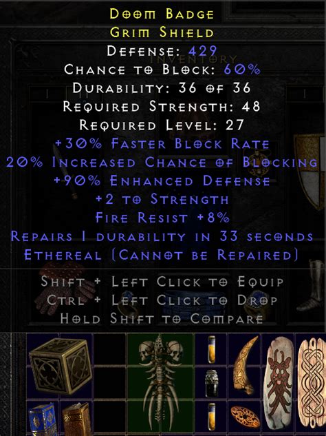 Lvl 27 Lld Eth Grim Shield Topic D2jsp