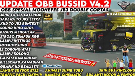 UPDATE TERBARU OBB BUSSID V4 2 SPESIAL MOONEYES TUNGGAL JAYA Bus