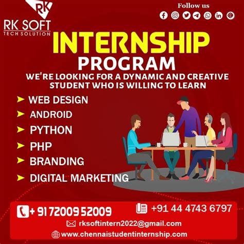 It Training Institute In Chennai Web Development Internship