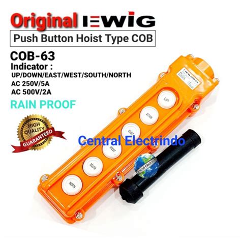 Jual Push Button Hoist 6 Tombol COB 63 EWIG Shopee Indonesia