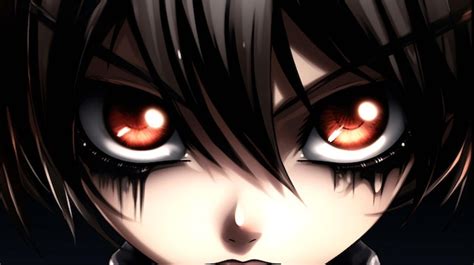 Premium Photo | Anime Evil Girl with Scary Eyes