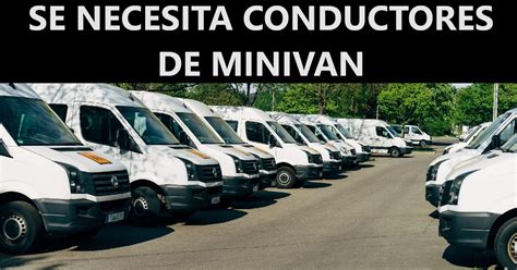 Se Requiere Personal Para Conductores De Minivan