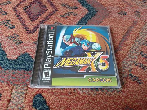 Megaman Mega Man X5 Sony Playstation 1 Ps1 Black Label Complete Cib