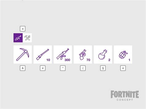 Concept HUD Fortnite by Thomas Gouret on Dribbble