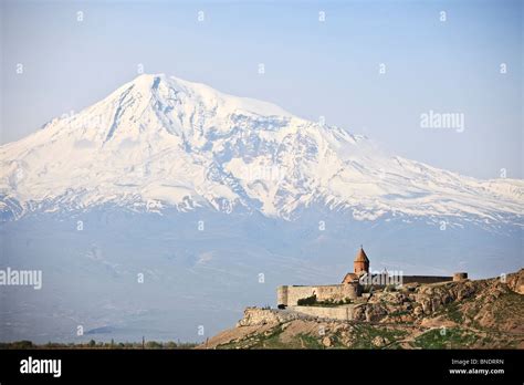 Khor Virap monastery near Mount Ararat, Armenia Stock Photo - Alamy