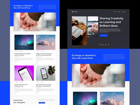 Personal Blog Website by TanahAir Studio on Dribbble