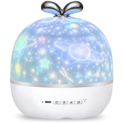 Veilleuse Enfant Projecteur Lampe Enfant 360 Rotation Bébé Veilleuse