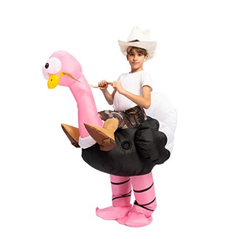 Spooktacular Creations Inflatable Costume Riding An Ostrich Air Blow Up