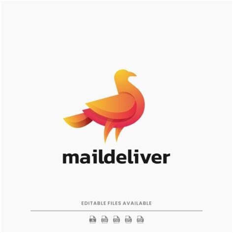 Pigeon Simple Gradient Logo – MasterBundles