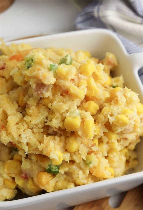 Jalapeno Cheddar Cornbread Casserole Dine Dream Discover