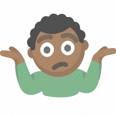 Confused Emoji Guy I Dont Know Idk Person Shrug Icon