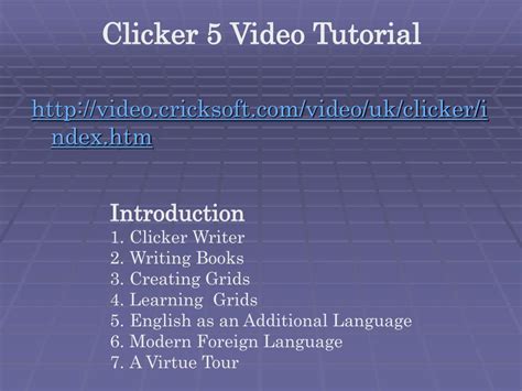 Ppt Clicker 5 Powerpoint Presentation Free Download Id7065071