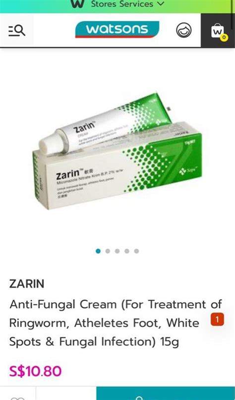 Sale Zarin Anti Fungal Cream Miconazole Nitrate For Treatment Of