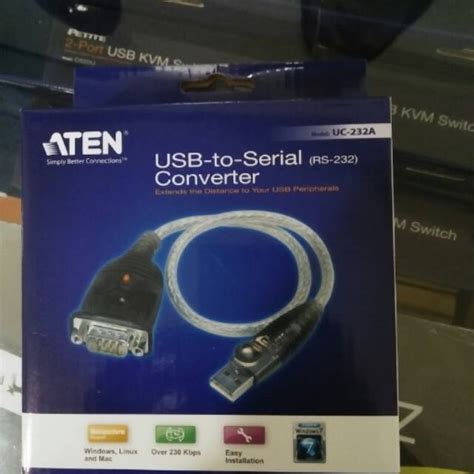 Usb To Serial Converter Cable Rs 232 Aten Shopee Philippines