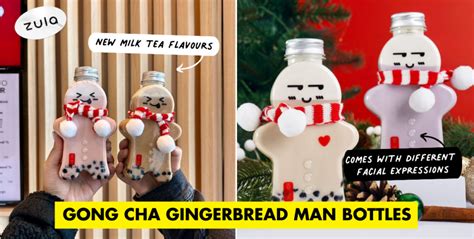 Gong Cha Has Adorable Gingerbread Man Bottles