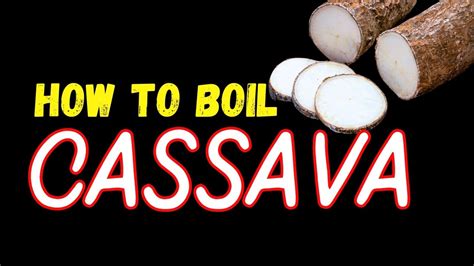 How To Safely Boil Manioc Cassava Yuca Tapioca Aasairasai Cooking Food Srilanka Youtube