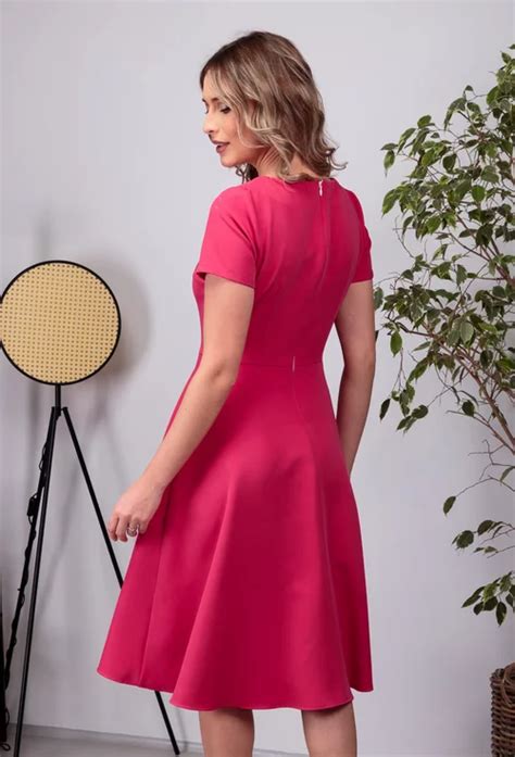 Rochie In Nuanta Fuchsia Cu Buzunare Dasha Ro