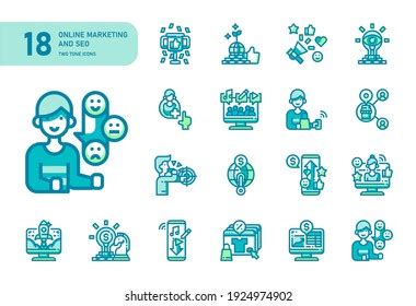 Artificial Intelligence Icon Set Duotone Color Stock Vector Royalty