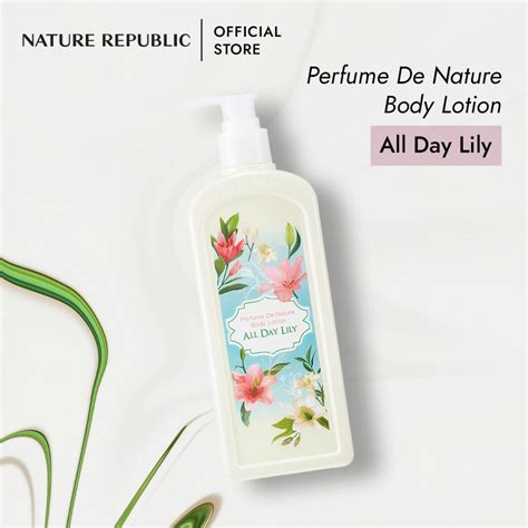 Nature Republic Perfume De Nature Body Lotion All Day Lily Shopee
