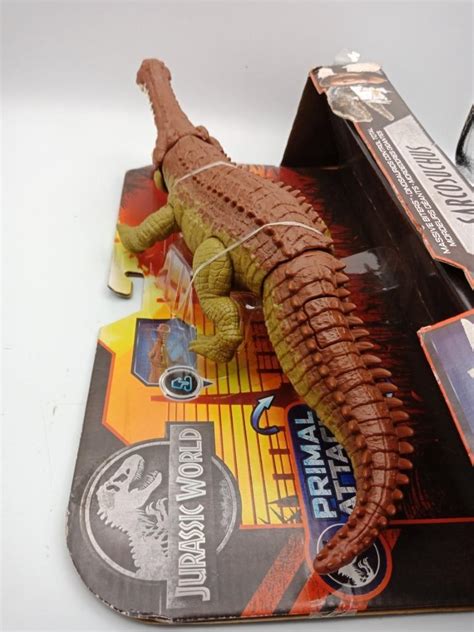 Mattel Jurassic World Sarcosuchus Massive Biters Dinosaur Battle Action Figure Primal Attack