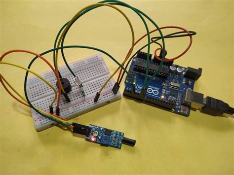 Arduino Vibration sensor interfacing | Vibration sensor Arduino