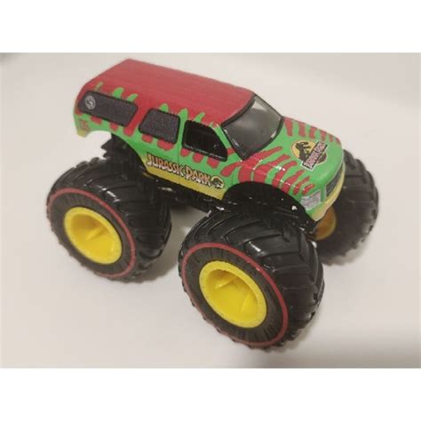 Hot Wheels 2024 Monster Trucks 1 64 Treasure Hunt 93 Ford Explorer Jurassic Park World Loose
