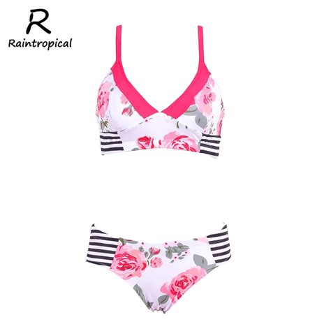 Raintropical High Waist Bikini Set 2018 Sexy Brazilian Bikini Swimwear