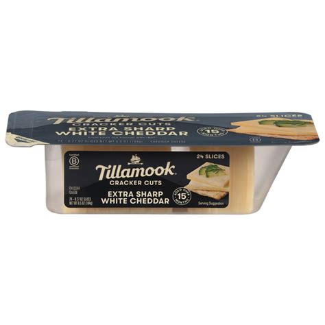 Save On Tillamook Extra Sharp White Cheddar Cheese Cracker Cuts 24 Ct