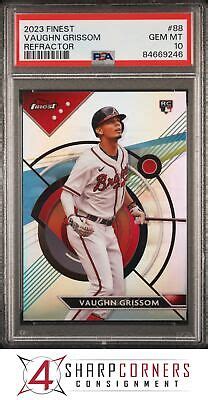 Topps Finest Refractor Vaughn Grissom Rc Pop Psa Ebay