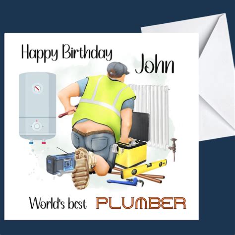 Personalised Birthday Card Husband Son Brother Tradesmen Brickie