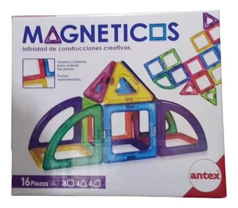 Bloques Magneticos 16 Piezas Antex