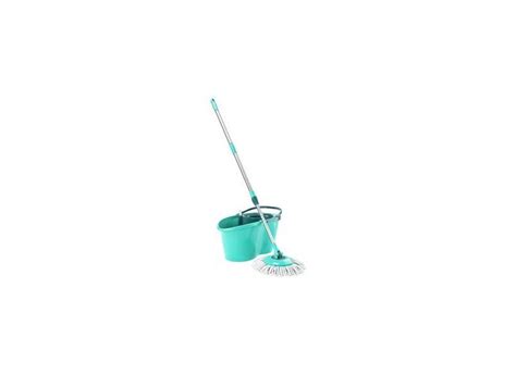 Mop Giratório Odyssey Balde 12L e Cabo Telescópico Verde Água