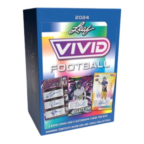 2025 Leaf Vivid Football Hobby Box Luna Anisa