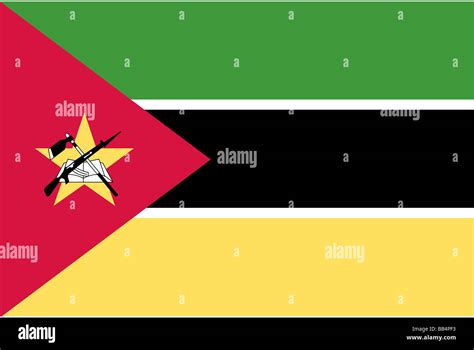 Flag Of Mozambique Stock Photo Alamy