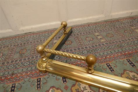 Antiques Atlas Victorian Extending Barley Twist Brass Fender