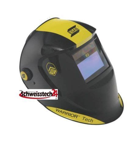 Automatic Welding Helmet Esab Warrior Tech Black Din 9 13 Mit 30 Spare