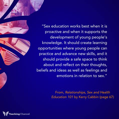 Sex Education Strategies With Resources To Support Students Teaching Channel